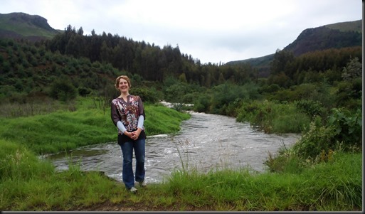 The Poort stream in spate