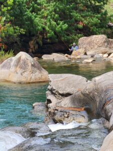 A flyfisherman on the Hlatimbe River