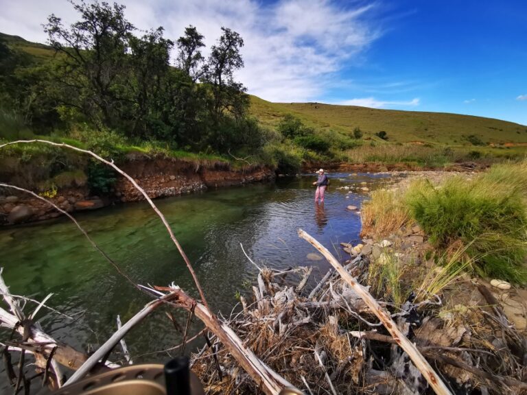 A focused fly angler