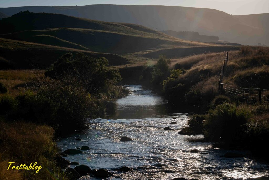 uMngeni River view at sunset