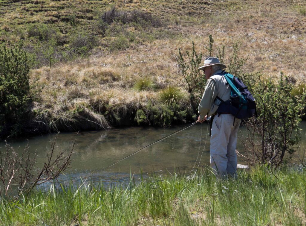 Roy Ward fishing lower Riverside