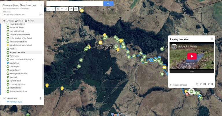 Link to an interactive map[ of Stoneycroft on the uMngeni River in KZN