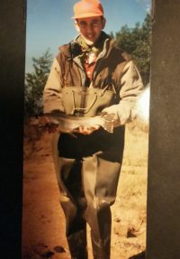 old canvas waders depix